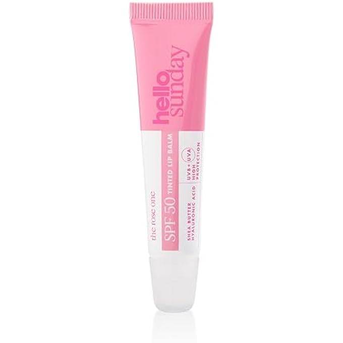 hello sunday بلسم الشفاه الملون SPF 50 - روز للنساء - 0.5 أونصة - Image 1